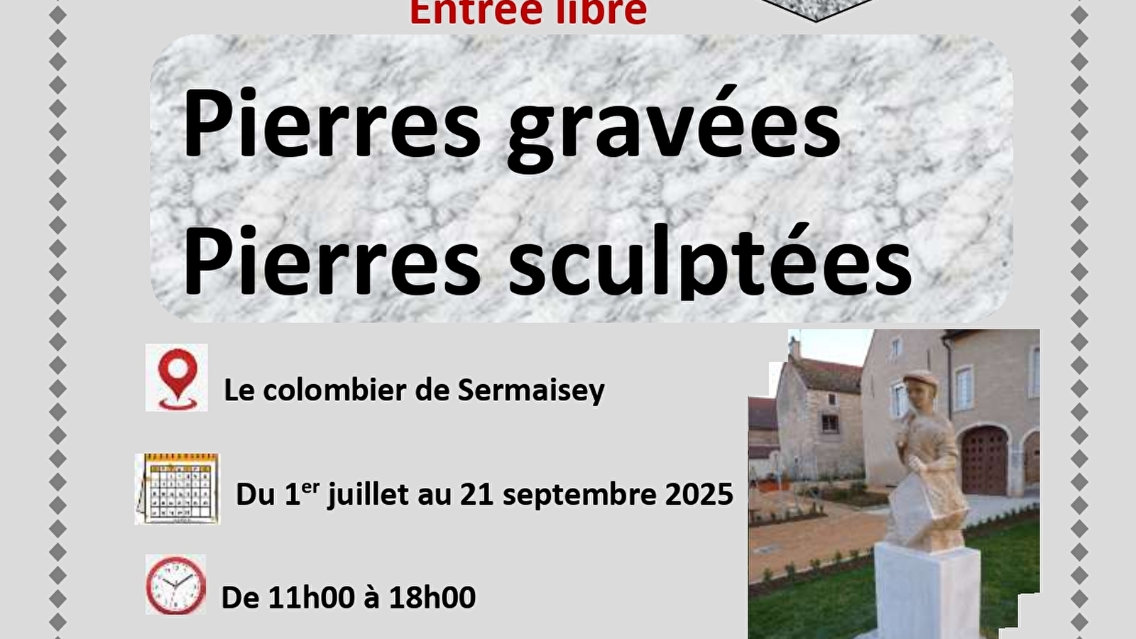 Exposition Pierres gravées - Pierres sculptées