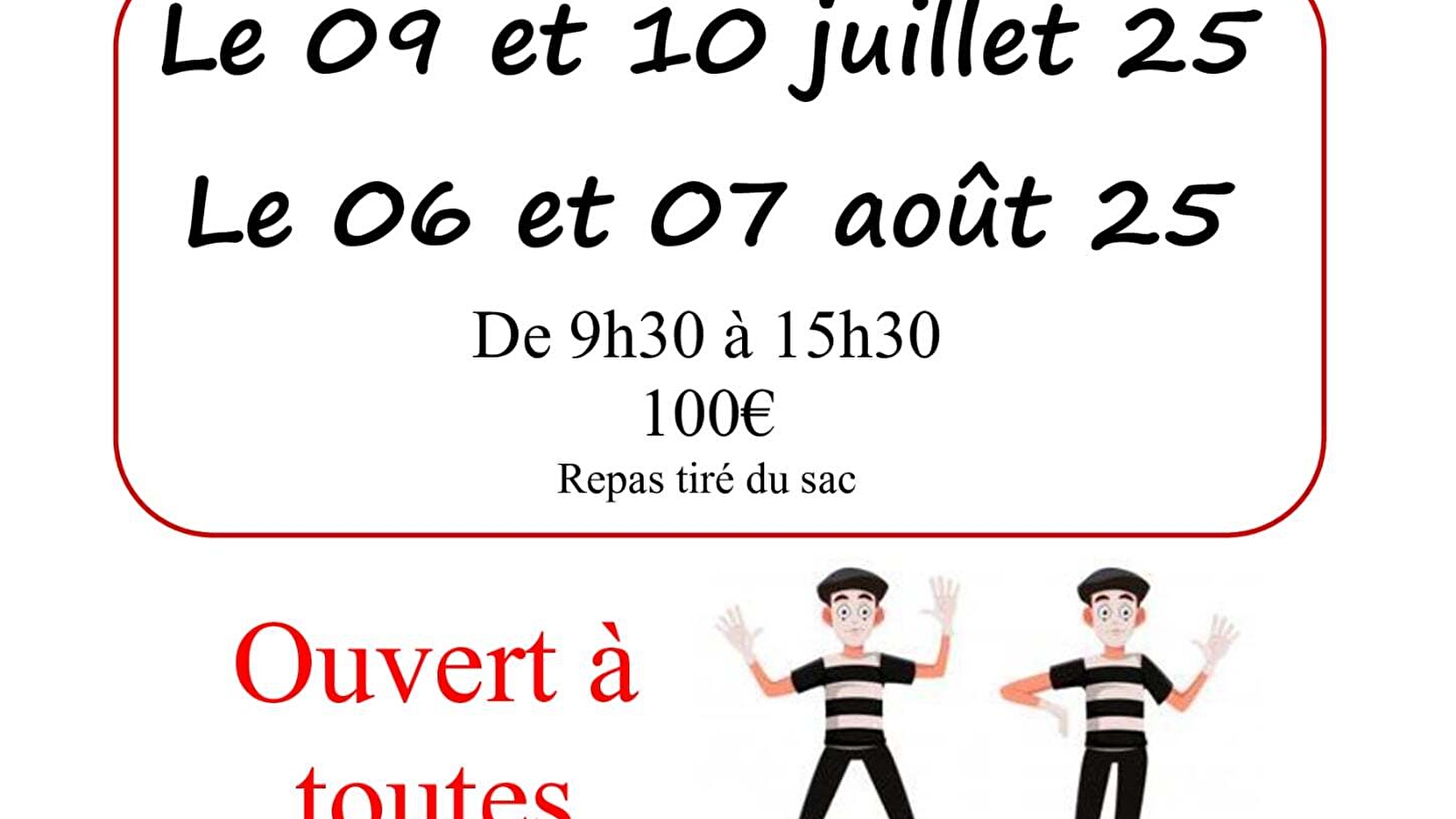 Stage de mime