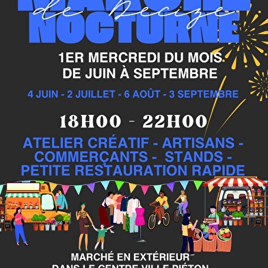 Marché estival nocturne
