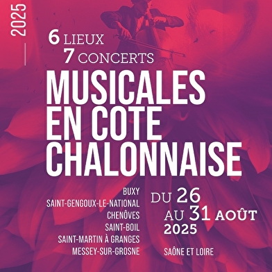 Festival Musicales en Côte Chalonnaise 24ème édition