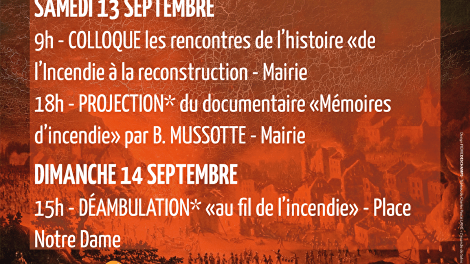 Bicentenaire de l'incendie de 1825