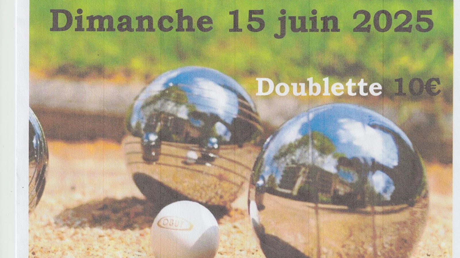 Concours de pétanque