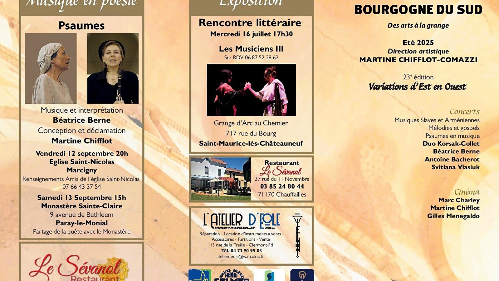 Festival de Bourgogne du Sud : Exposition 'Les Musiciens III'