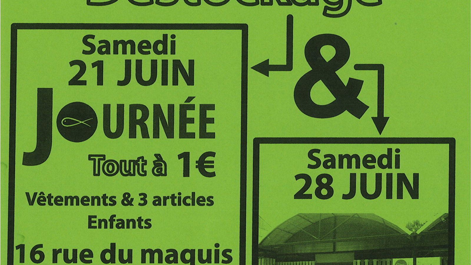 Journée tout à 1€