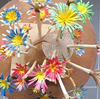 Escapades nature : Atelier fabrication de fleurs en bois par Cédric Cortot - CUISERY