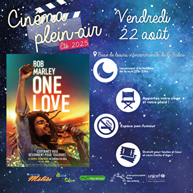 Cinéma Plein Air à la Saline - Bob Marley One Love