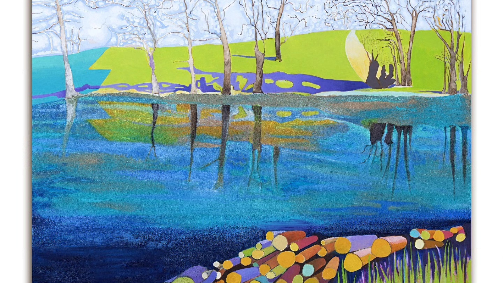 Exposition d'art tableaux