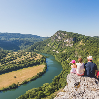 Randonnée - Rochers du Jarbonnet - Prairie de la rivière d'Ain