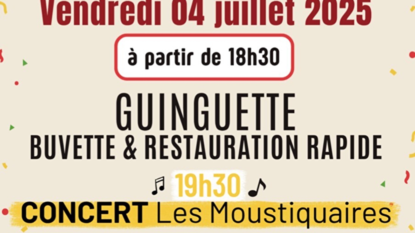 Soirée guinguette